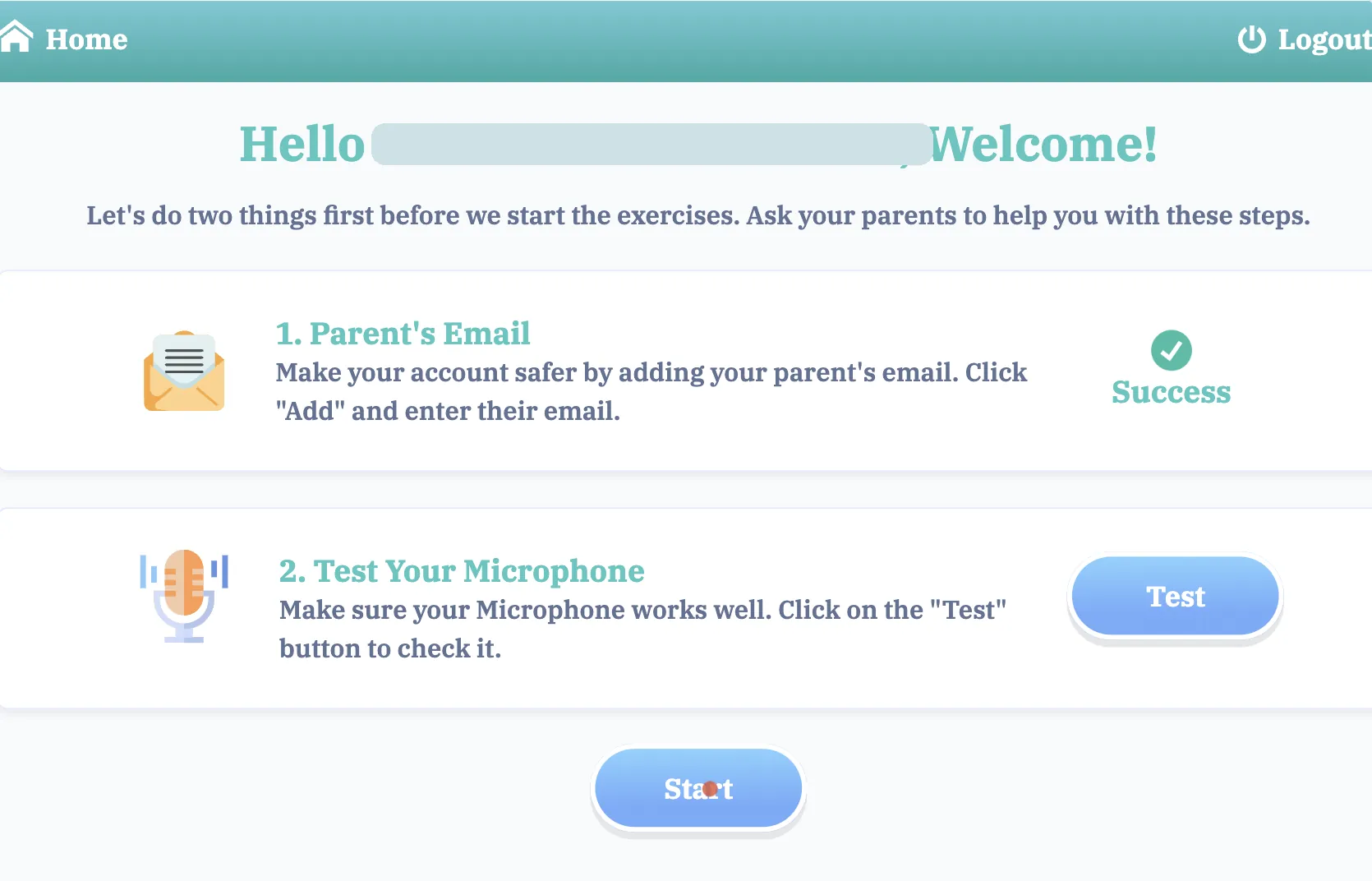 Onboarding: Start appeared before both steps were done.