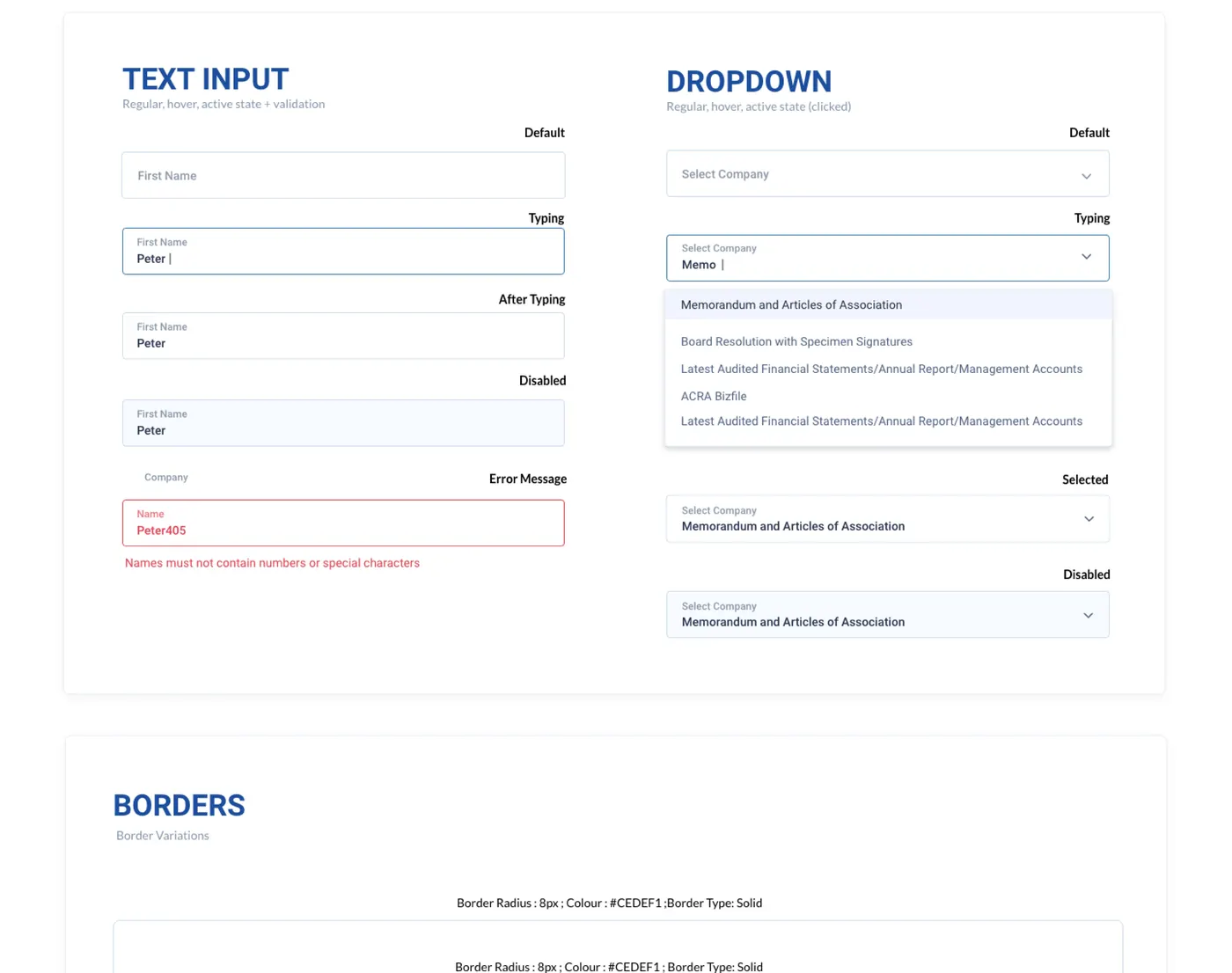 1Exchange web style guide: font weights and heading styles